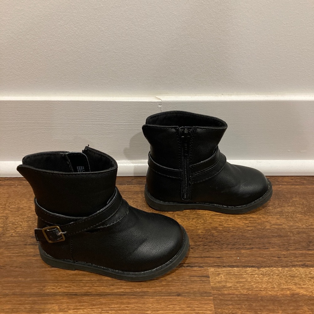 Gap toddler girls black ankle boots